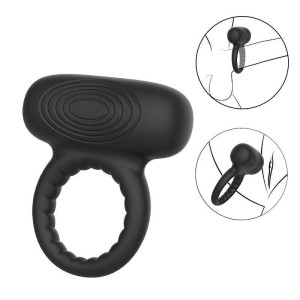 Anel Peniano Recarregável com Estimulador de Clitóris 