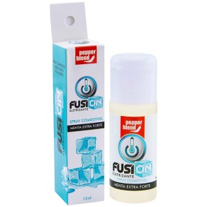 FUSION VIBRADOR LÍQUIDO COMESTÍVEL MENTA EXTRA FORTE 12ml PEPPER BLEND