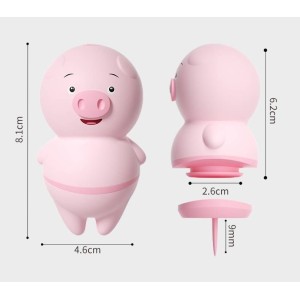 Vibrador Formato Porquinho - Estimulador de Língua