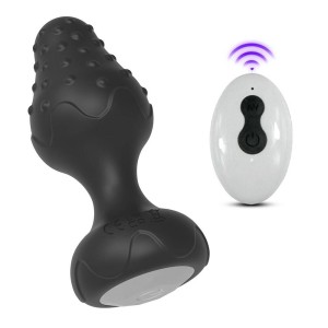 Plug Anal em Silicone com Luz Led e Controle Remoto