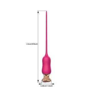 Pênis Plug em Silicone com 10 Modos de Vibração 