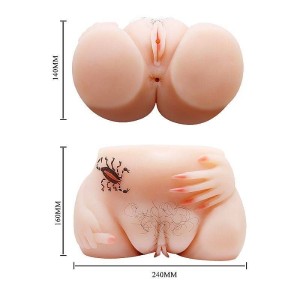 Masturbador Bunda com Vagina e Ânus com Vibro 