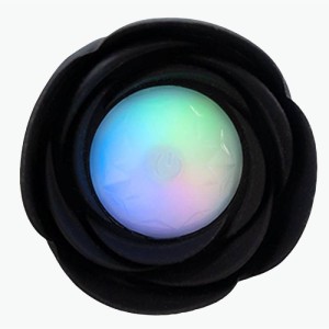 Plug Anal Vibro Formato Pênis com Luz Led e Controle Remoto