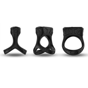 Anel Peniano Duplo em Silicone com Estimulador Clitoriano