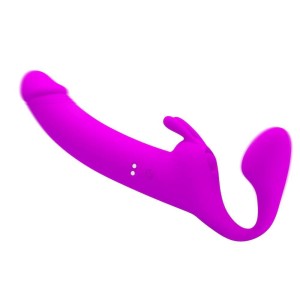 Vibrador Strapless Recarregável com Tapinhas