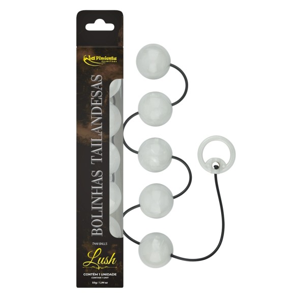 BOLINHAS TAILANDESA - LUSH - BRANCA PEROLADA