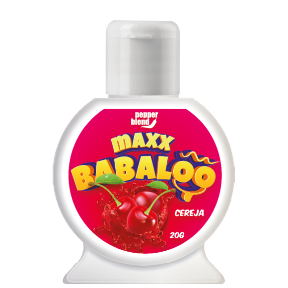 MAXX BABALOO GEL COMESTÍVEL CEREJA PARA SEXO ORAL 20G PEPPER BLEND