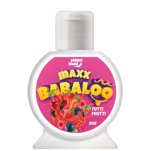 MAXX BABALOO GEL COMESTÍVEL TUTTI FRUTTI PARA SEXO ORAL 20G PEPPER BLEND