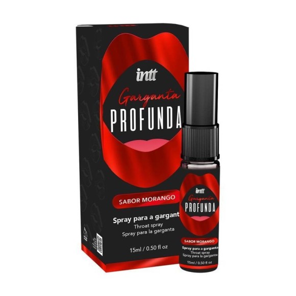 SPRAY  GARGANTA PROFUNDA SABOR MORANGO 17ml INTT
