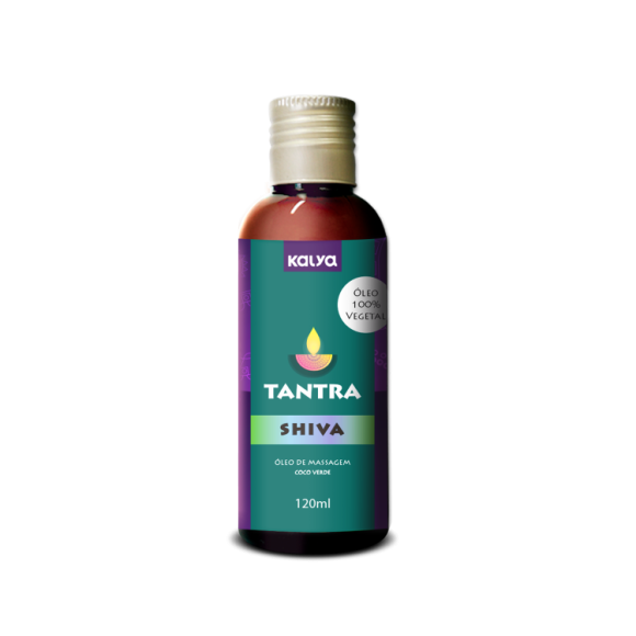 Óleo Massagem 100% Vegetal Ideal para Massagem Tântrica - Tantra SHIVA COCO VERDE