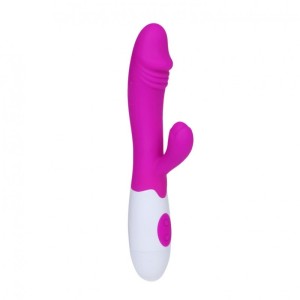 VIBRADOR C/ ESTIMULADOR CLITORIANO E 30 MODOS DE VIBRAÇÃO  PRETTY LOVE SNAPPY