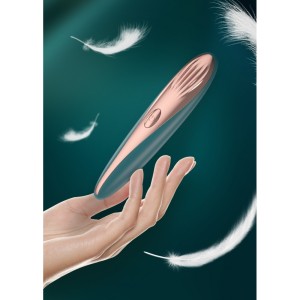 Vibrador massageador recarregável com 10 vibrações e aquecimento