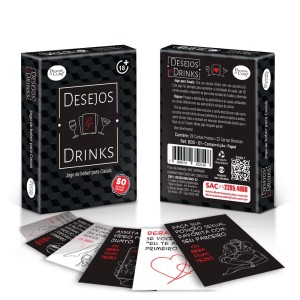 JOGO DE CARTAS DESEJOS E DRINKS - DIVERSÃO AO CUBO