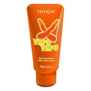 Vapo Vapo - Gel Lubrificante Beijável - Sabor Morango - 15g