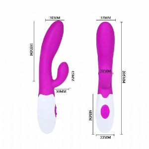 VIBRADOR PURO SILICONE 30 PADRÕES DE VIBRAÇÕES À PILHA