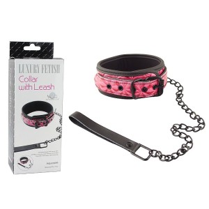COLEIRA LUXURY FETISH COLLAR WITH LEASH DAN