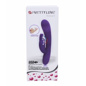 VIBRADOR PRETTY LOVE HOBART C/ MOVIMENTO DE DEDILHAR DAN