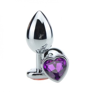 PLUG ANAL DE METAL CORAÇÃO - PEQUENO