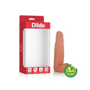 DILDO - PRÓTESE VÊNUS EM FORMATO DE PÊNIS COM ESCROTO  14 X 3cm - ADÃO E EVA