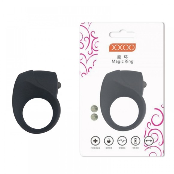 ANEL PENIANO RING ANNA VIBRO EM SILICONE AVELUDADO
