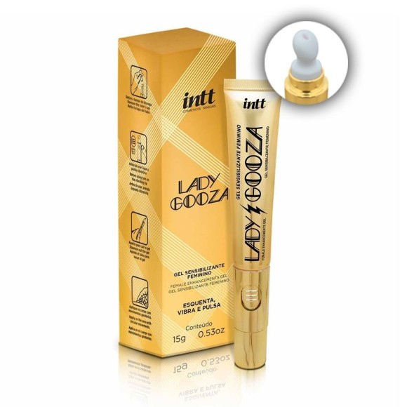 VIBRADOR E GEL LADY GOOZA 15g INTT