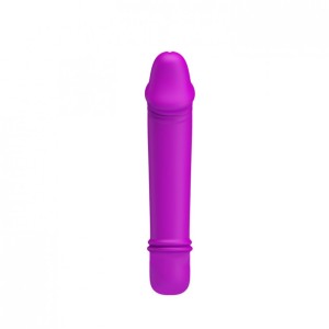 MINI VIBRADOR COM PONTA EM FORMATO DE GLANDE COM 10 MODOS DE VIBRAÇÃO PRETTY LOVE EMILY