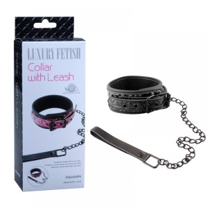 COLEIRA LUXURY FETISH COLLAR WIT LEASH