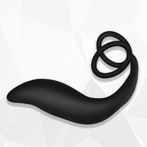 PLUG P/ PRÓSTATA C/ ANEL PENIANO COMBO DOUBLE COCKRING PLUG LOVETOY DAN