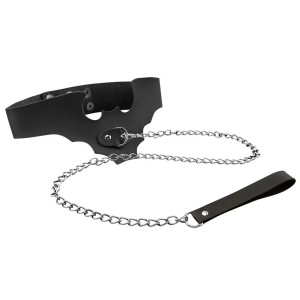 COLEIRA MORCEGO COM GUIA CORRETE DOMINATRIXXX