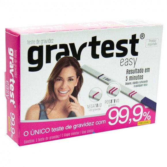 GRAV TEST EASY TESTE DE GRAVIDEZ 5 MINUTOS CIMED