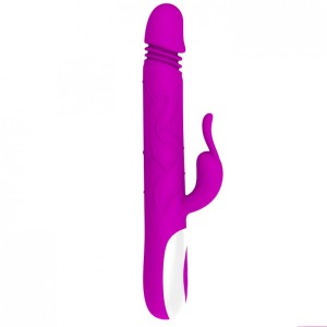 VIBRADOR C/ ESFERAS INTERNAS E PONTA COM MOVIMENTO VAI E VEM PRETTY LOVE ADRIAN GUANG