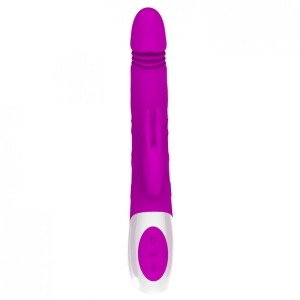 VIBRADOR C/ ESFERAS INTERNAS E PONTA COM MOVIMENTO VAI E VEM PRETTY LOVE ADRIAN GUANG