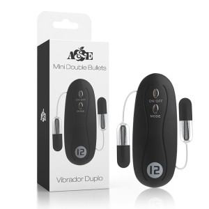 Vibrador Duplo Mini Double Bullets ADÃO E EVA