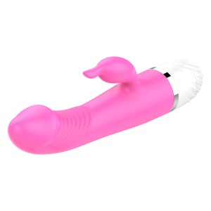 VIBRADOR COM SALIÊNCIAS E ESTIMULADOR CLITORIANO COM 10 MODOS DE VIBRAÇÃO - GUANG