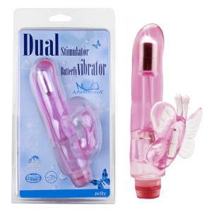 VIBRADOR COM  E ESTIMULADOR CLITORIANO  GUANG