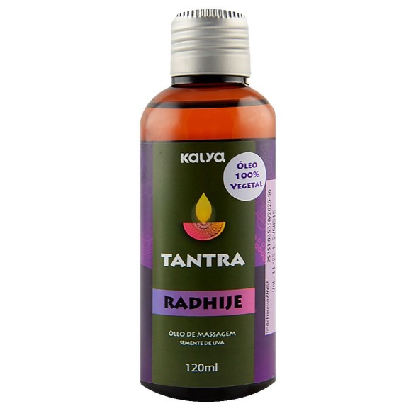 ÓLEO PARA MASSAGEM SEMENTE DE UVA RADHIJEI 120ML KALYA