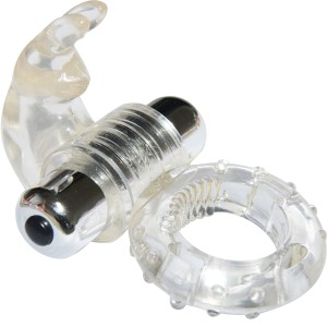 Anel Peniano com 7 Vibrações e Estimulador Formato Coelho