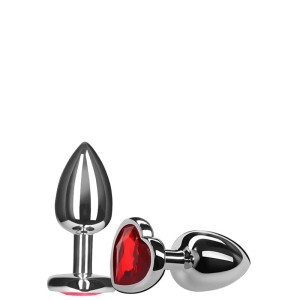 Plug Anal Coração VERMELHO Pequeno