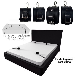 KIT ALGEMAS COM TORNOZELEIRAS PARA CAMA NEW STAR