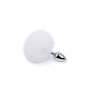 Plug Anal em Metal 7cm com Pompom