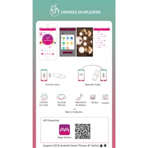 Vibrador Fugu Magic Motion  Recarregável com APP e Bluetooth ADÃO E EVA