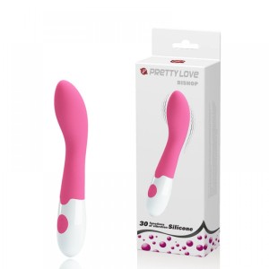 VIBRADOR PONTO G COM ESTIMULADOR CLITORIANO E 30 MODOS DE VIBRAÇÃO PRETTY LOVE BISHOP