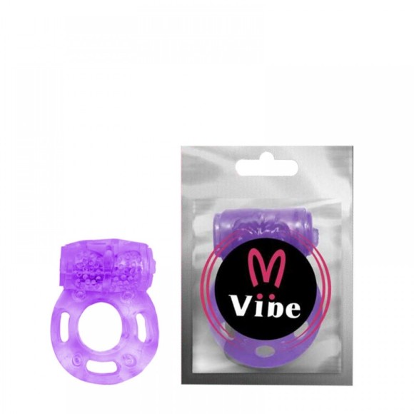 ANEL PENIANO VIBRO C/ SALIÊNCIAS MASSAGEADORAS FORMATO BORBOLETA