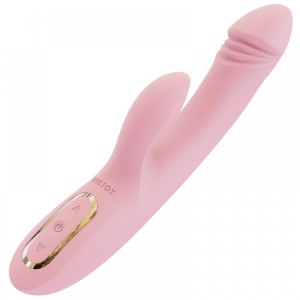 Vibrador com Estimulador de Clitóris em Silicone Cirúrgico de Toque Aveludado e Aquecimento