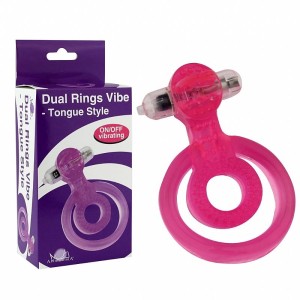 Anel Peniano Duplo p/ Pênis e Testículo com Vibrador
