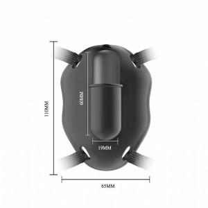 ESTIMULADOR CLITORIANO RECARREGÁVEL C/ 12 MODOS DE VIBRAÇÃO  ULTRA HARNESS PRETTY LOVE CARTER