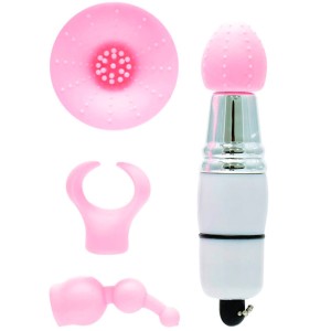 MINI MASSAGEADOR COM 3 ACESSÓRIOS