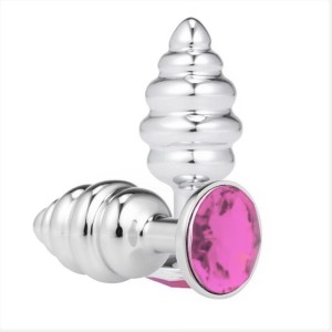Plug Anal de Aço Escalonado com Joia