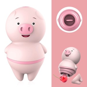 VIBRADOR E ESTIMULADOR DE CLITÓRIS PIG RECARREGÁVEL