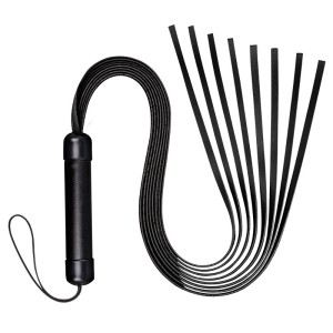 CHICOTE PRETO 8 TIRAS 40CM